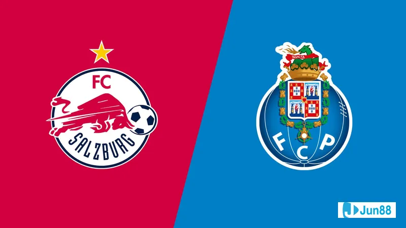Cầu thủ của Salzburg tung cú sút mạnh vào khung thành FC Porto Cầu thủ của Salzburg tung cú sút mạnh vào khung thành FC Porto