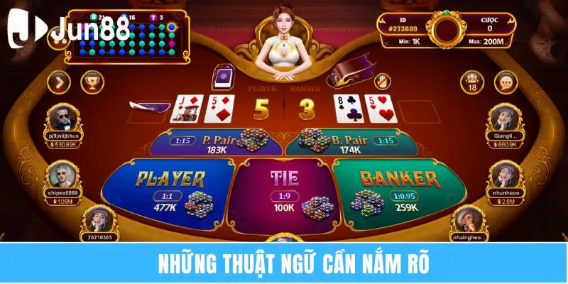 Bài Baccarat Jun88 Vui Chơi Giải Trí Kiếm Tiền Cực Đã 6 Những thuật ngữ cần nắm rõ